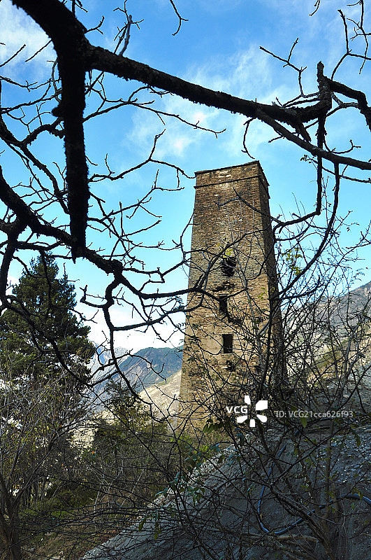 古老的碉楼图片素材