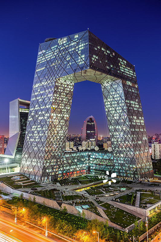 北京中央电视台新址图片素材