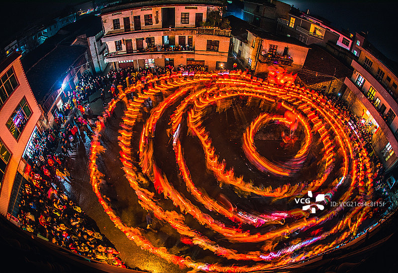 临湖板龙灯图片素材