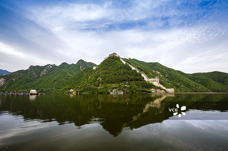 北京怀柔水长城图片素材