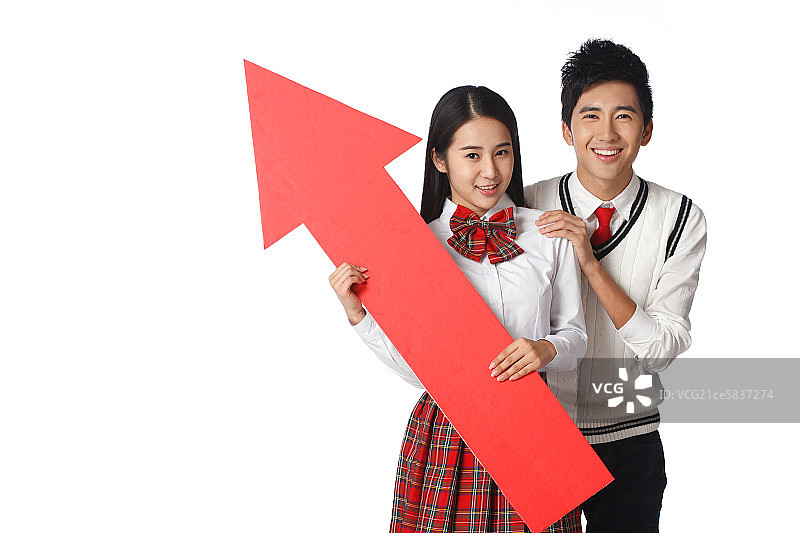 青春活力的青年学生图片素材