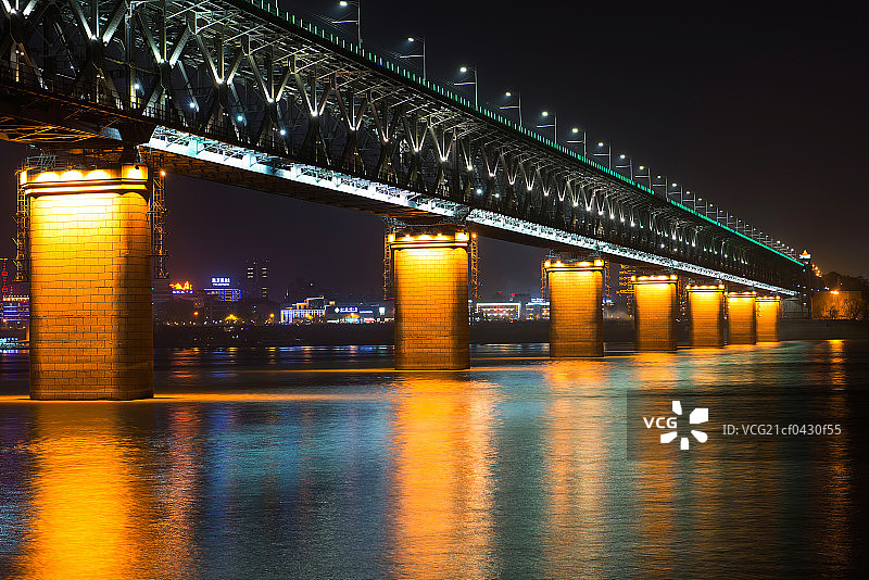 湖北省武汉长江大桥图片素材