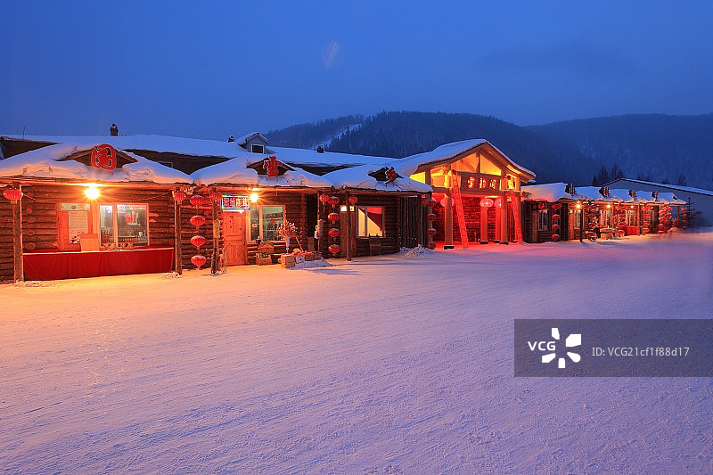 黑龙江省双峰林场雪乡图片素材