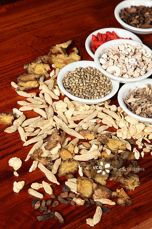 中药组合图片素材