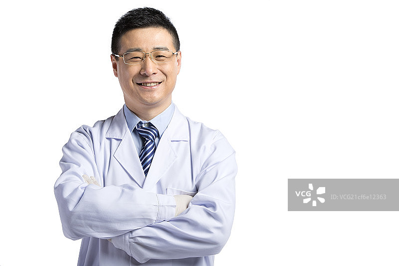 中年医生肖像图片素材