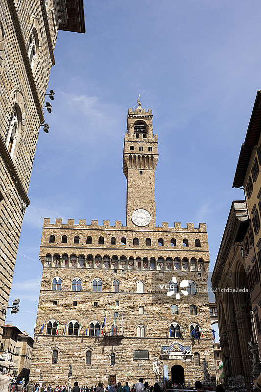 意大利佛罗伦萨米开朗基罗广场维其奥王宫图片素材