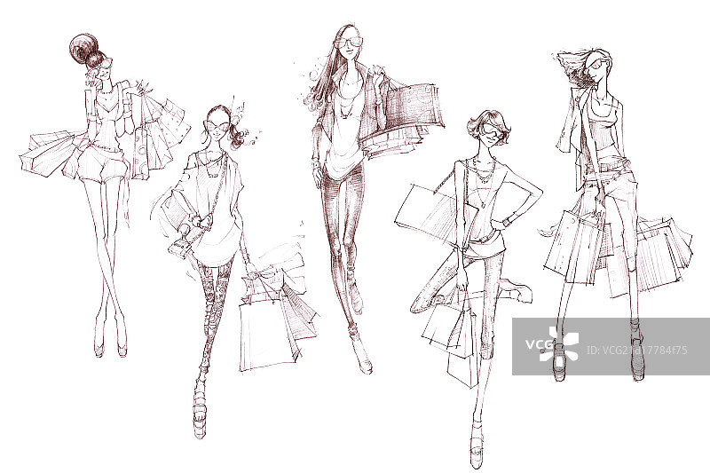 时装模特图片素材