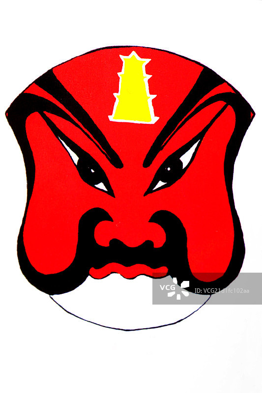 中国传统脸谱文化－李靖脸谱图片素材