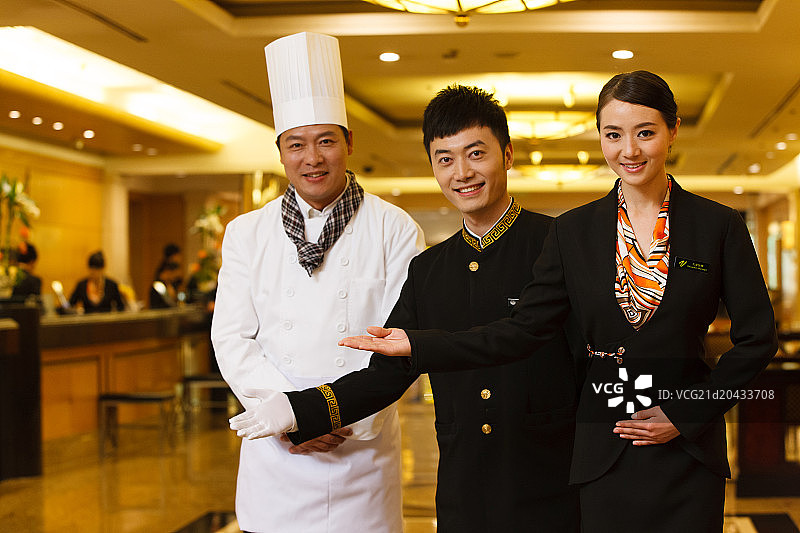 酒店服务人员图片素材