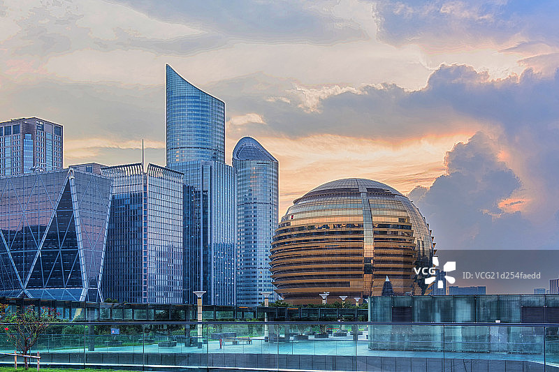 杭州钱江新城图片素材