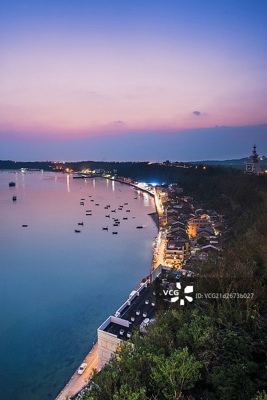 广西涠洲岛夜景图片素材