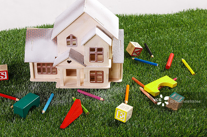 静物房子模型图片素材