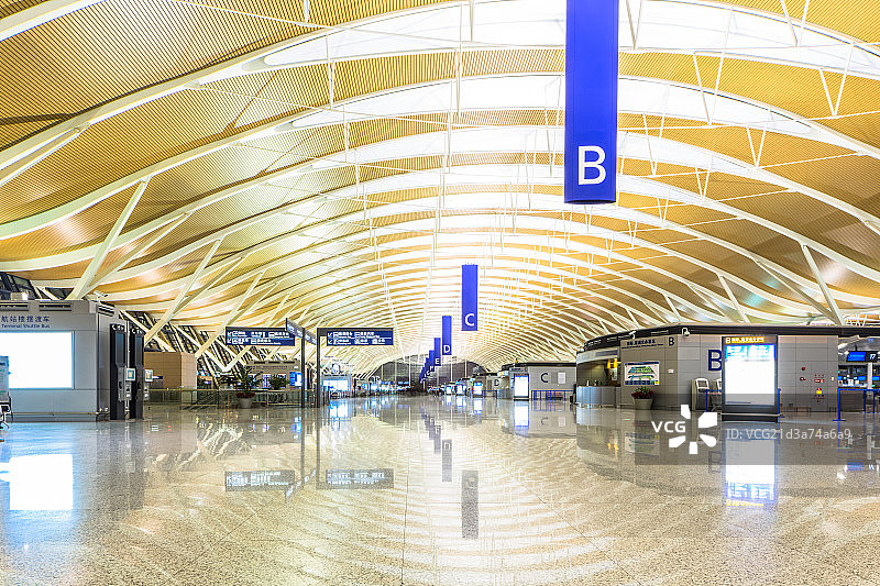 浦东国际机场候机楼图片素材