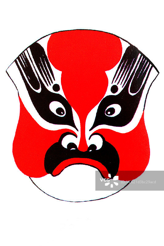 中国传统脸谱文化－孟良脸谱图片素材