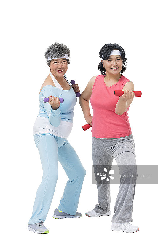 老年女性运动健身图片素材