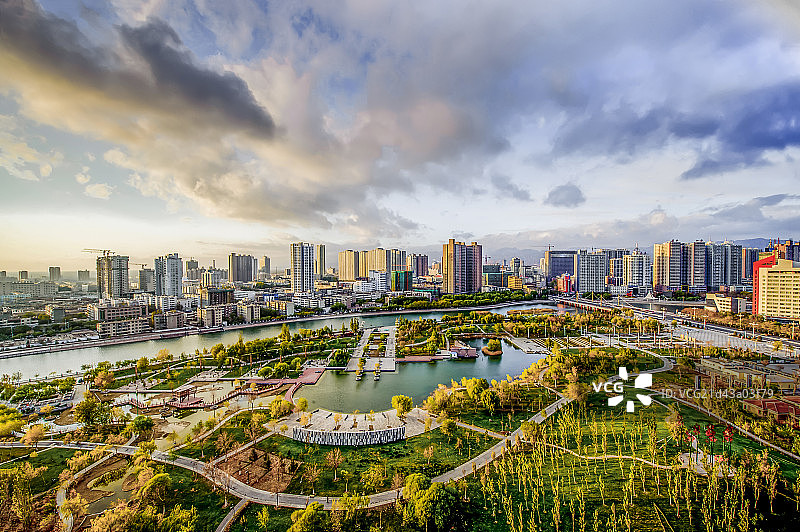 西域水城图片素材