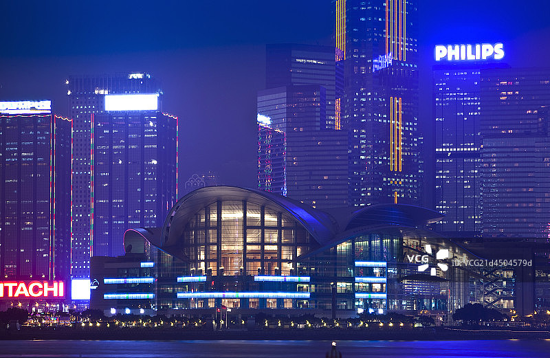 香港夜景图片素材