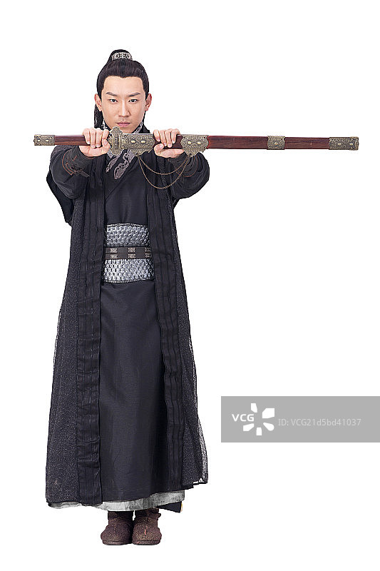 古装男子练武术图片素材