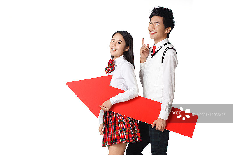 时尚活力的青年学生图片素材