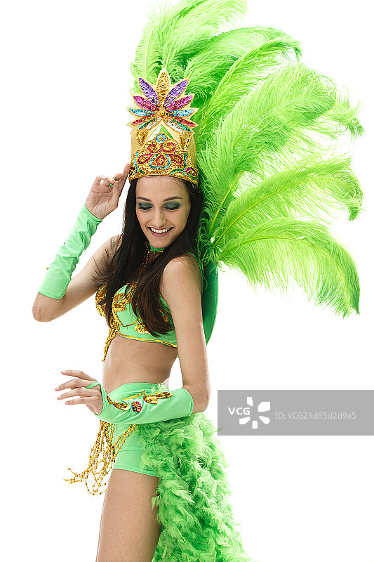 漂亮的桑巴舞者图片素材