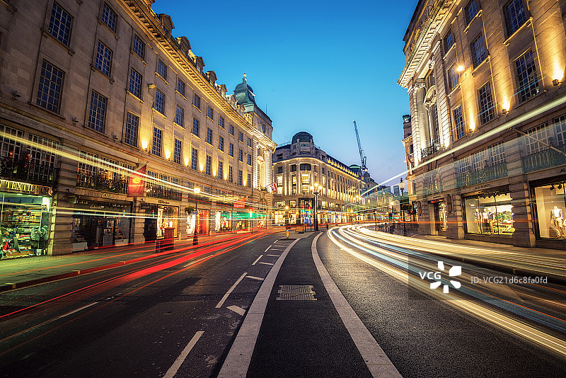 摄政街车流图片素材