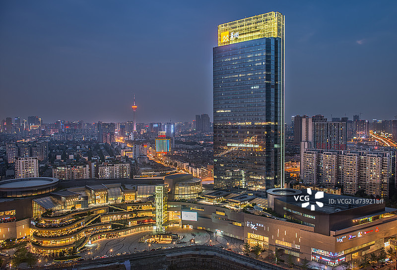 万象城夜景图片素材