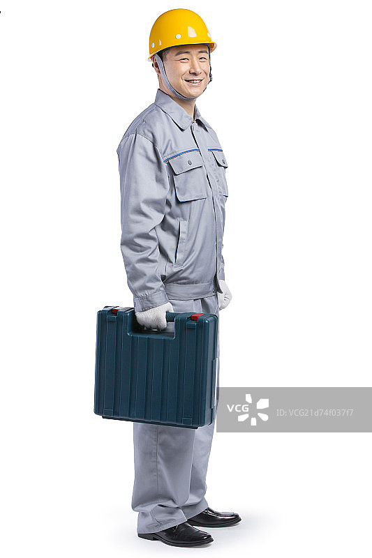 建筑工人肖像图片素材