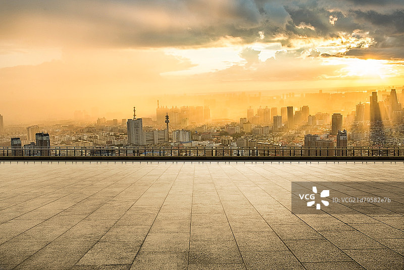 汽车广告背景图-城市广场图片素材