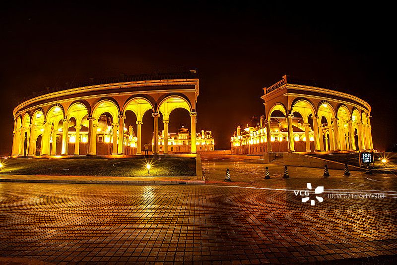 北京拉斐特城堡酒店夜景图片素材