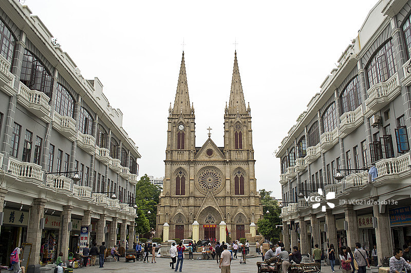 Sacred Heart Cathedral, Guangdong Province, China图片素材