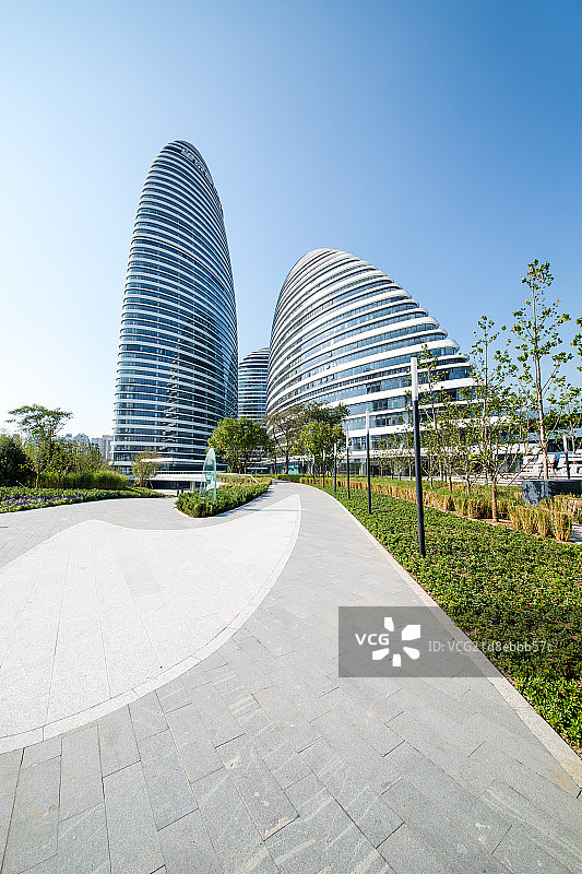 望京SOHO建筑图片素材