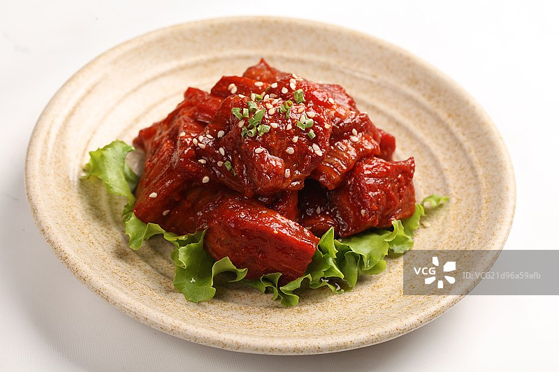 微辣角切牛小排图片素材