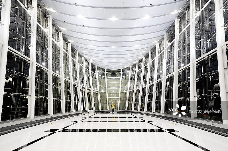 北京电视台观景大厅演播大厅夜景图片素材