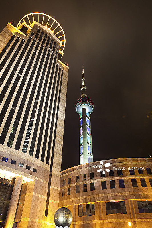 上海浦东夜景图片素材