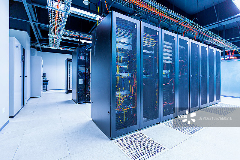 计算机房和网络服务器图片素材