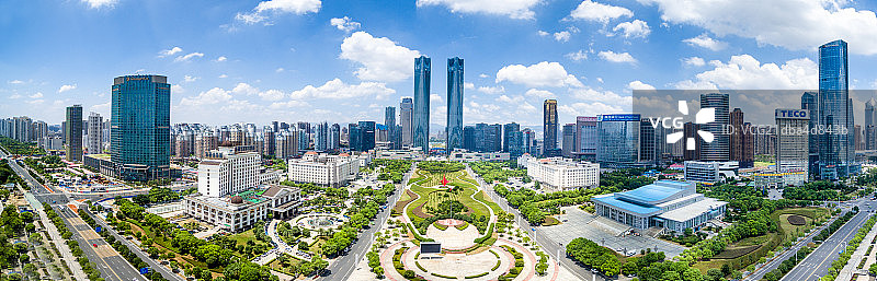 南昌红谷滩全景图片素材