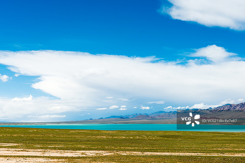 西藏尼玛县扎西措风光图片素材