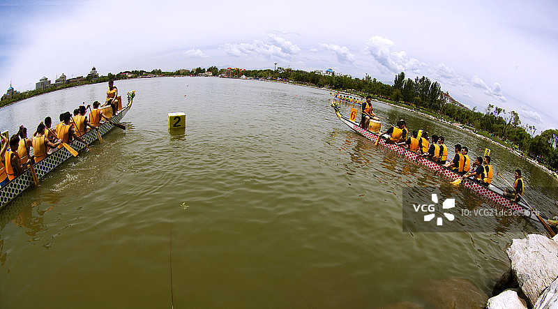 端午节龙舟划船比赛图片素材