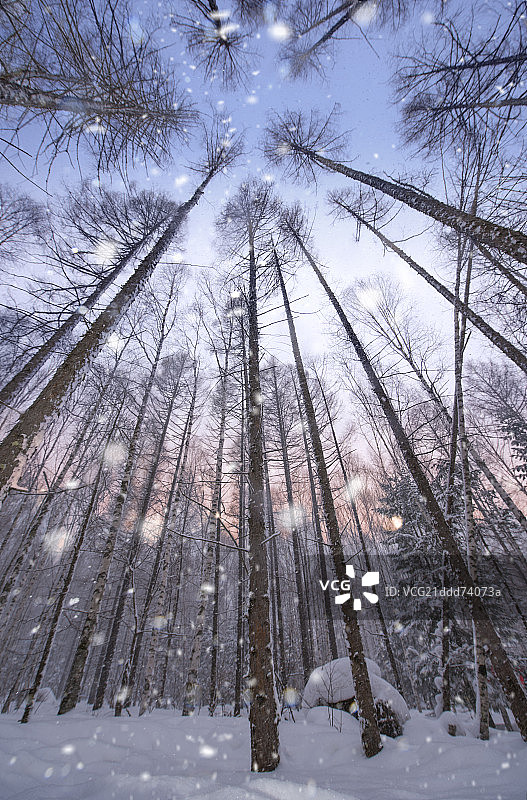 中国雪乡图片素材