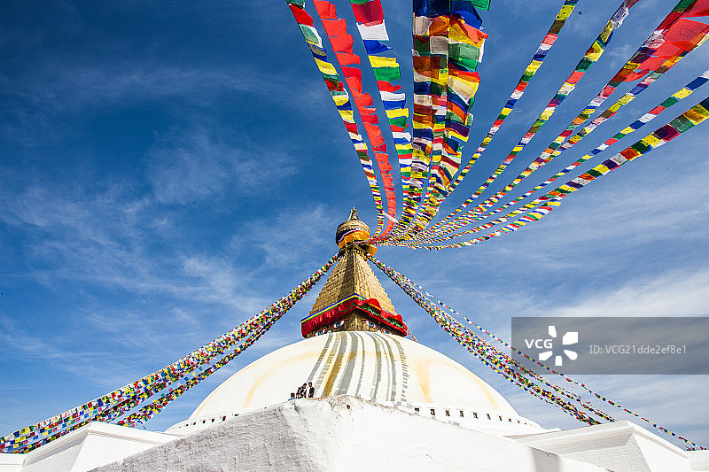 尼泊尔博德纳大佛塔图片素材