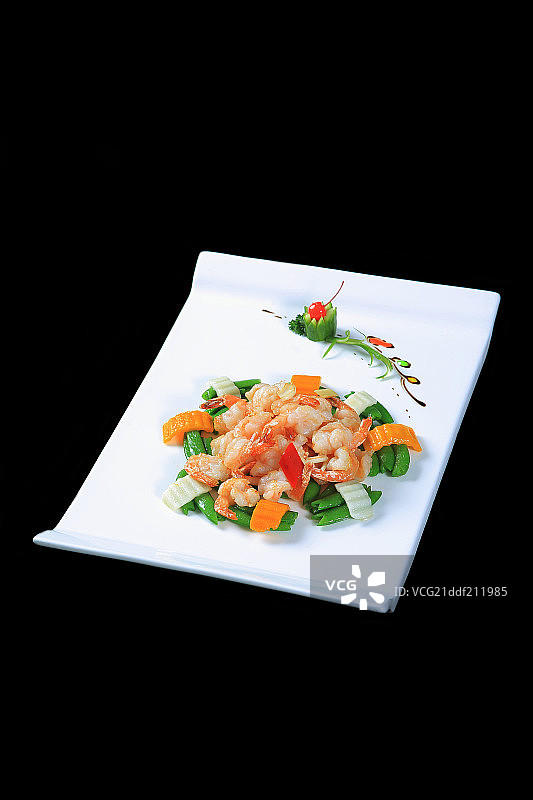 中国菜清炒虾仁图片素材