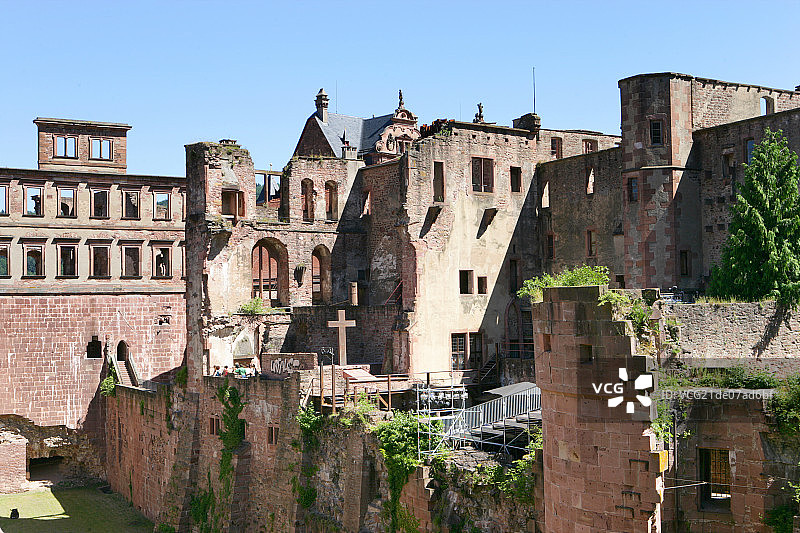 残破的建筑图片素材