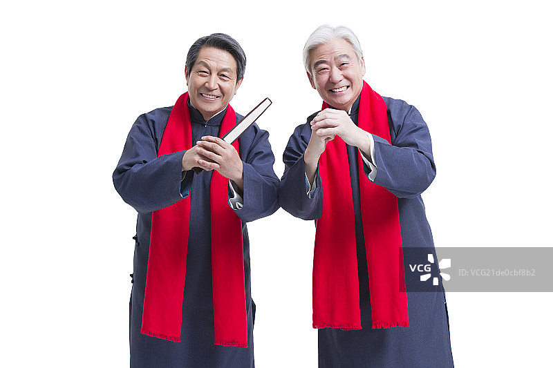 老年人庆祝新年图片素材