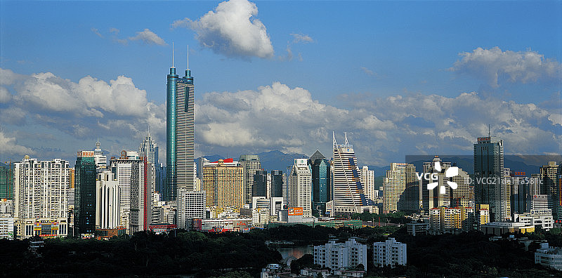 深圳市罗湖区城市建筑日景图片素材