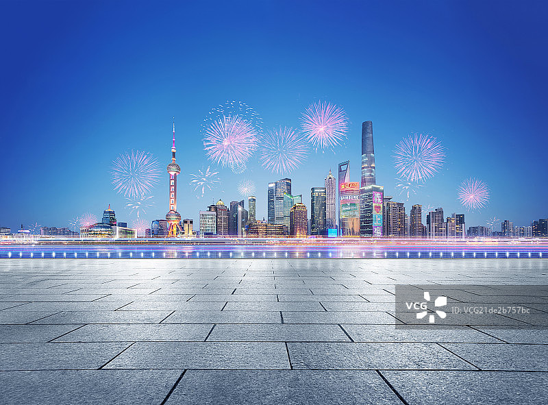 上海城市风光道路图片素材