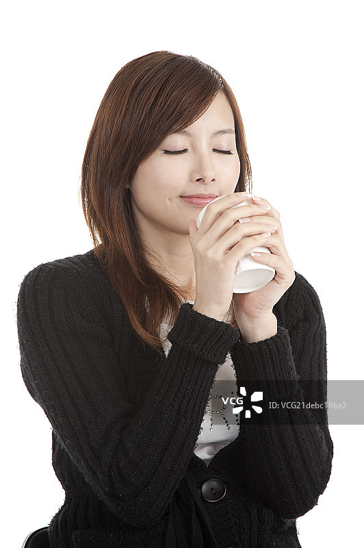 饮料,青年女人图片素材