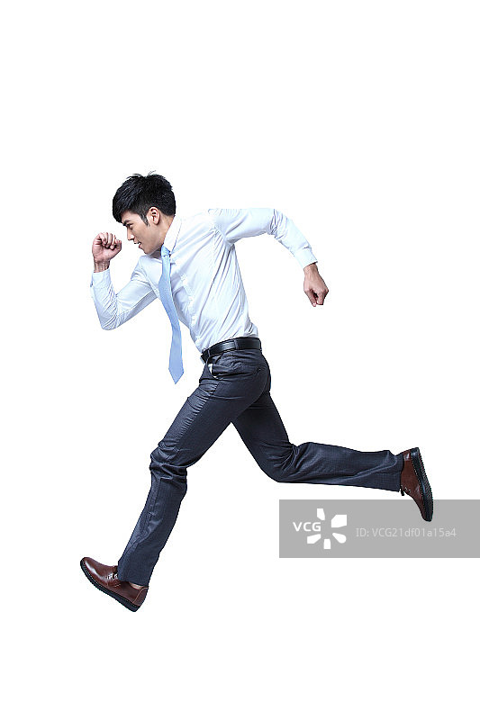 跳跃的商务男人图片素材