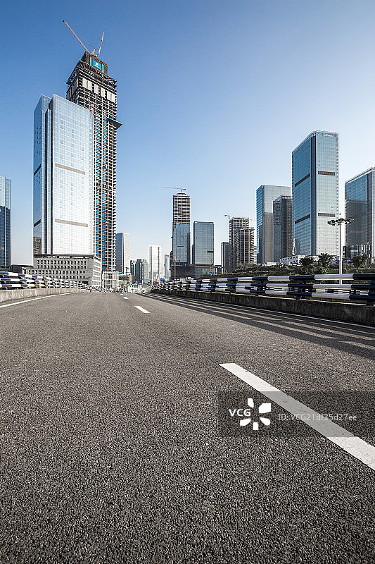 江北金融城高架路图片素材