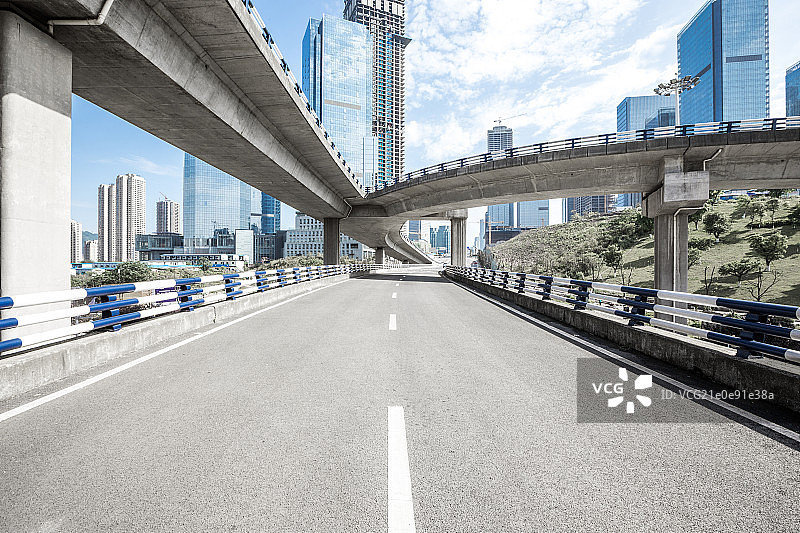 江北金融城立交桥高架路图片素材