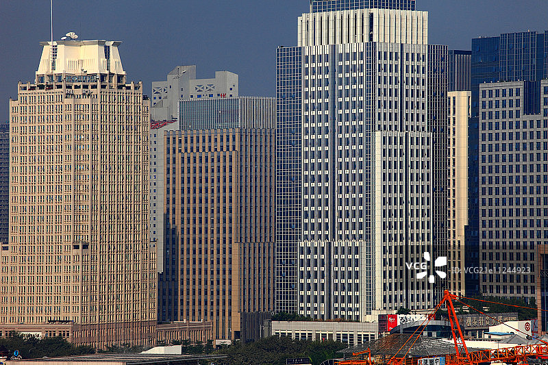 深圳福田金融商务区建筑群图片素材